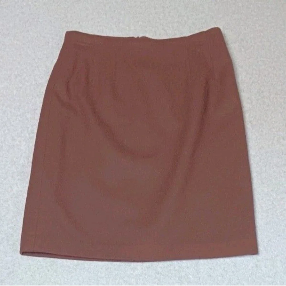 VTG JG Hook 100% Wool Pencil Skirt 8P Chocolate Brown Old Money Preppy Academia